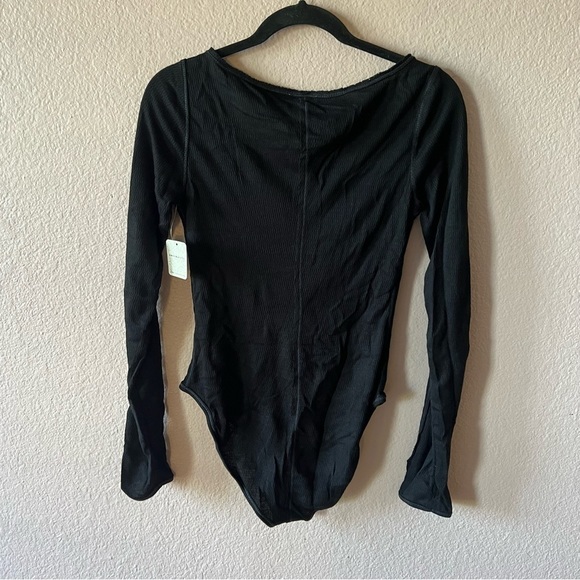 Free People Sloane Bodysuit in Black Small - Picture 5 of 11